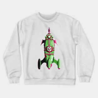 Steampunk Rocket Crewneck Sweatshirt